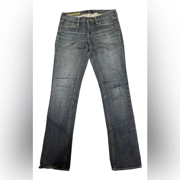 J Crew Jeans Size 27R Womens Blue Matchstick Stretch Preppy - Picture 1 of 4
